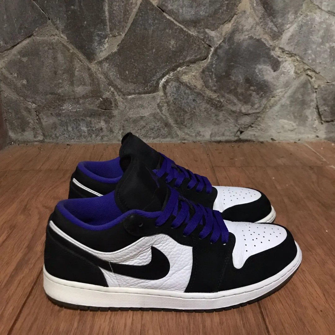 Air Jordan 1 Low Concord, Fesyen Pria, Sepatu , Sneakers di Carousell