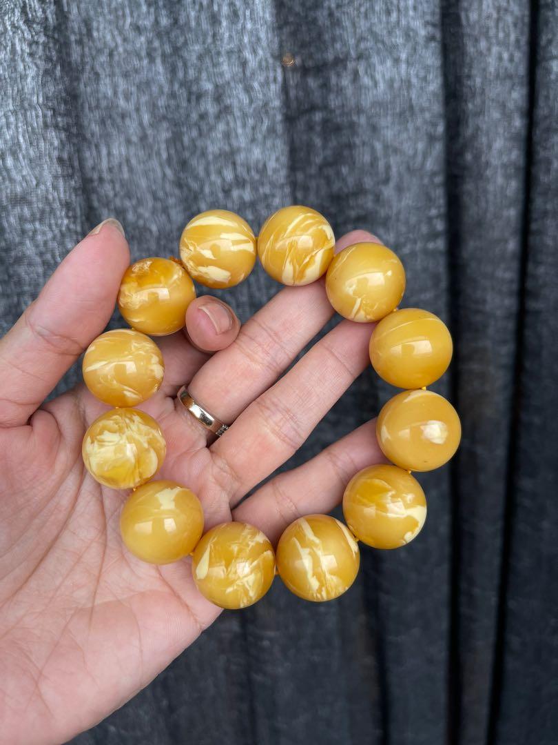 Genuine amber bracelet top