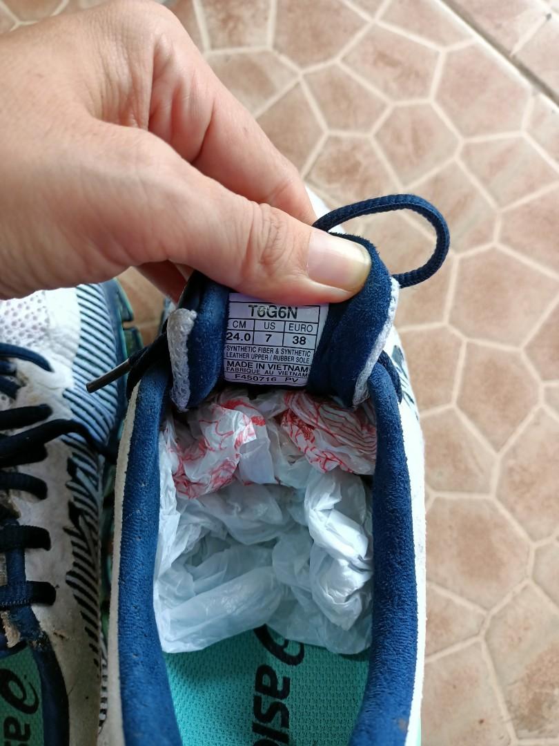 asics synthetic fiber upper rubber sole