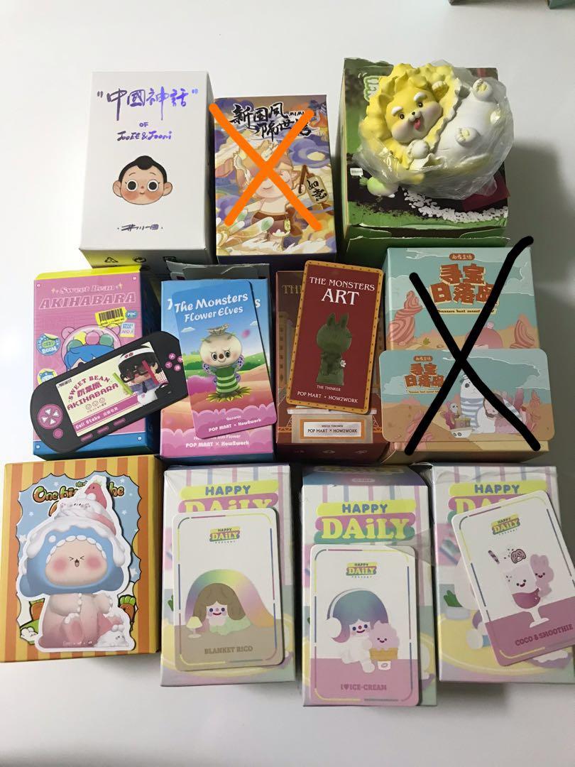 Assorted blind box clearance FU.N / Rico / Popmart / Labubu Flower