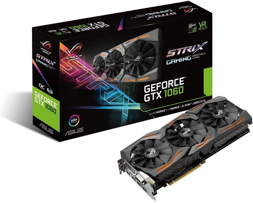 Asus ROG Strix GTX 1060 OC Edition 6GB GDDR5 with Aura Sync RGB