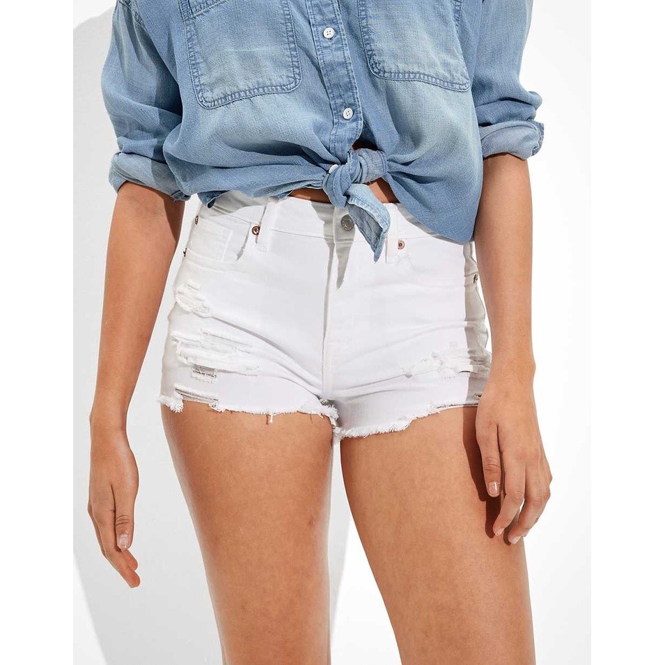 White jean cheap shorts american eagle