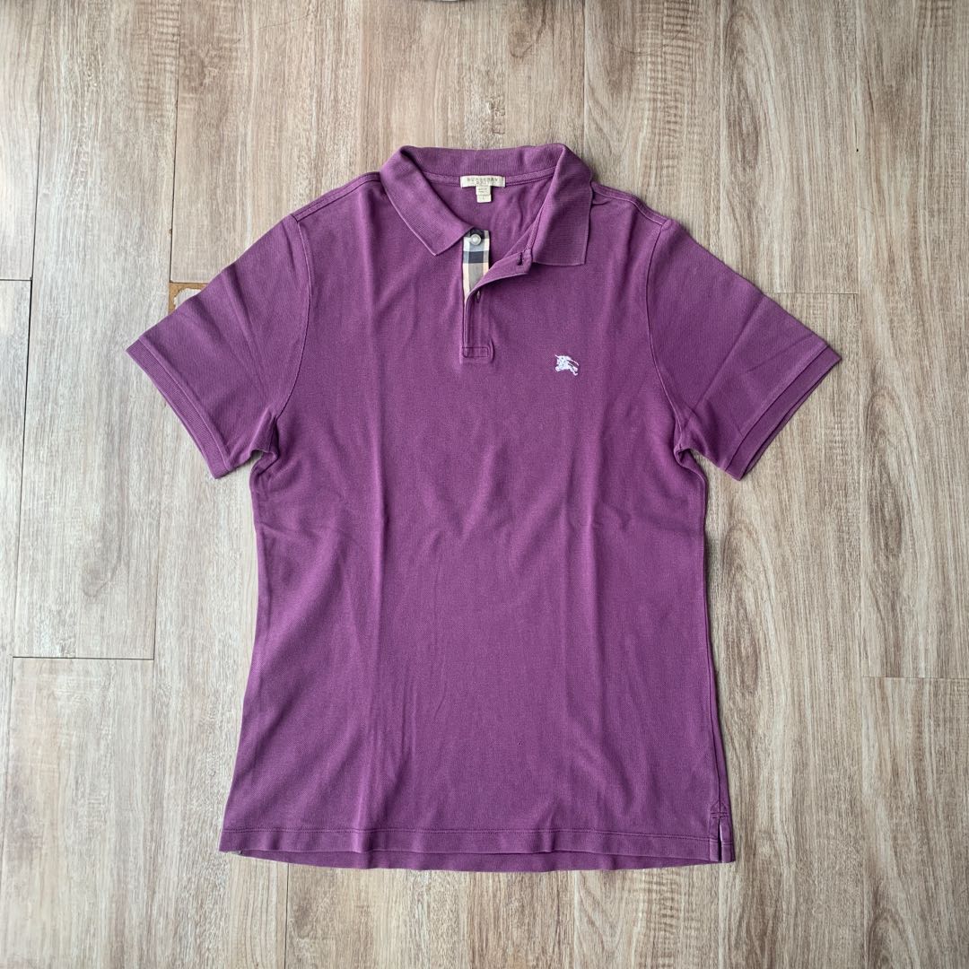 burberry purple polo