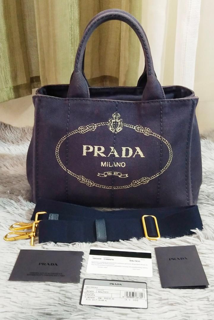 SOLD Original Prada Canapa With Auth Card