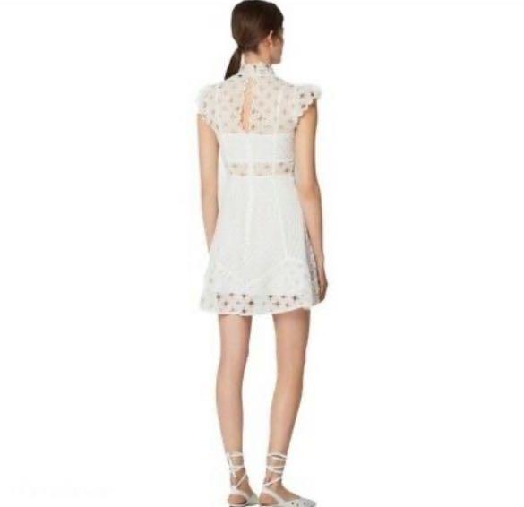 Authentic Sandro White Lace Dress UK 8, Women's Fashion, Dresses & Sets,  Dresses on Carousell