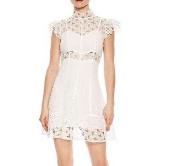 Authentic Sandro White Lace Dress UK 8 Women s Fashion Dresses Sets Dresses on Carousell