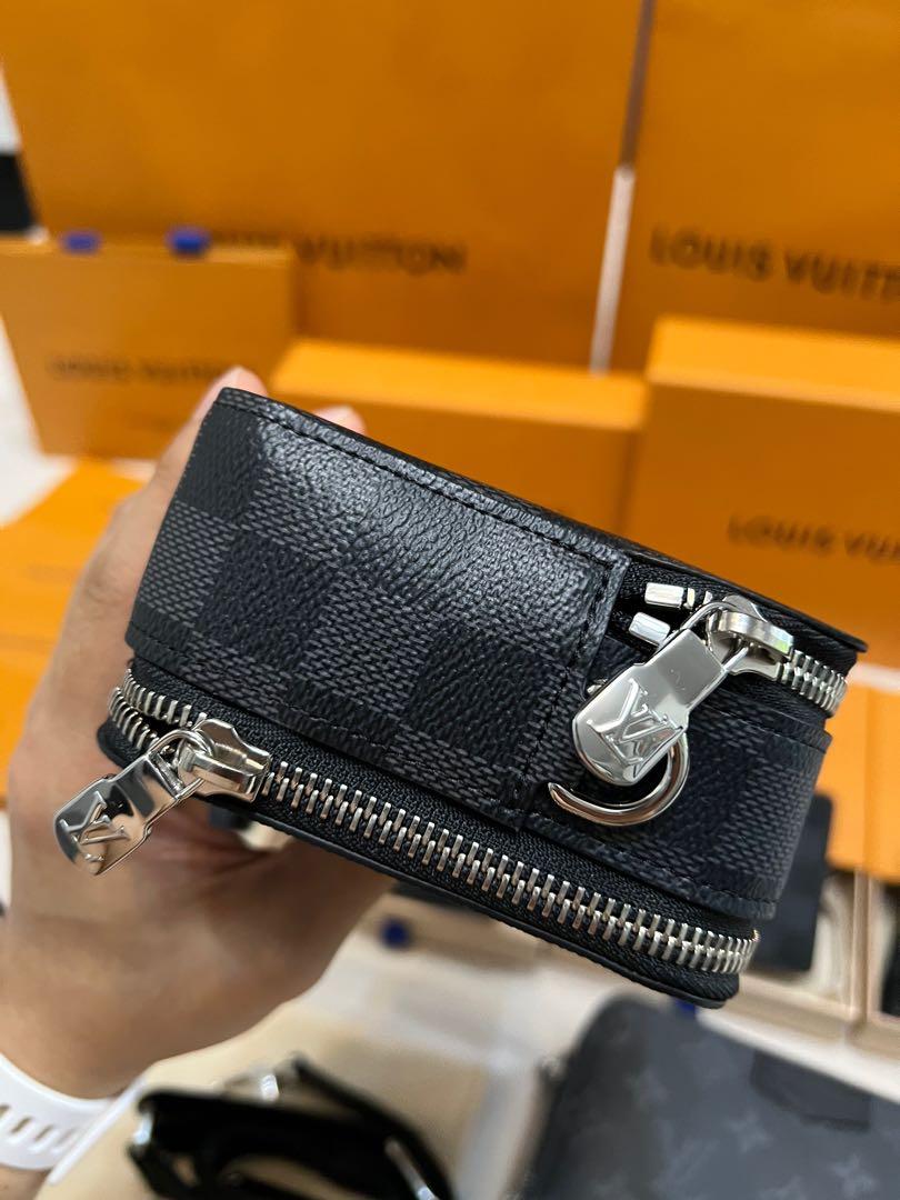 Louis Vuitton Alpha Wearable Wallet, Damier Graphite, New in Box WA001