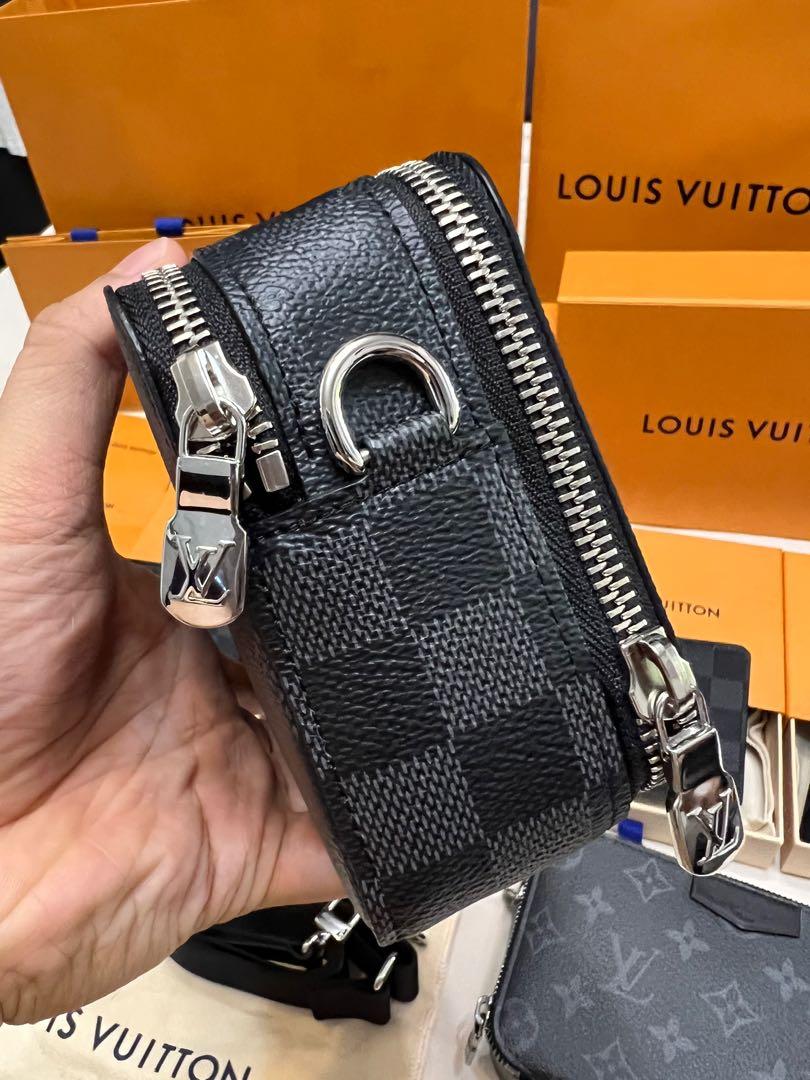 Louis Vuitton LV Unisex Alpha Wearable Wallet Damier Graphite