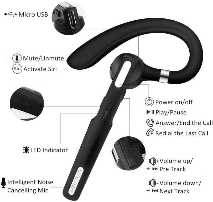 Azally bluetooth headset best sale review