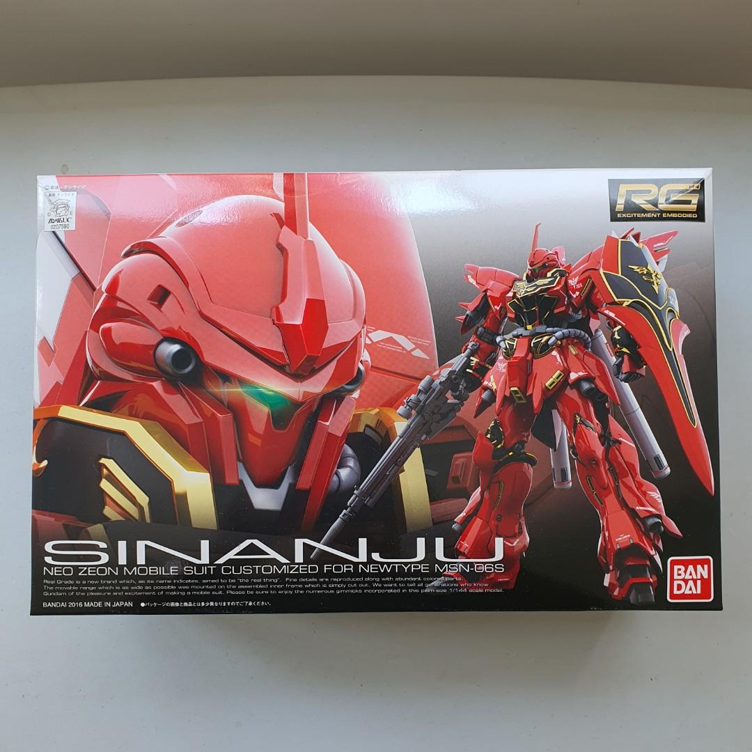 Bandai Hobby RG MSN 06s Sinanju Gundam UC Figure 1/144 Scale for sale online