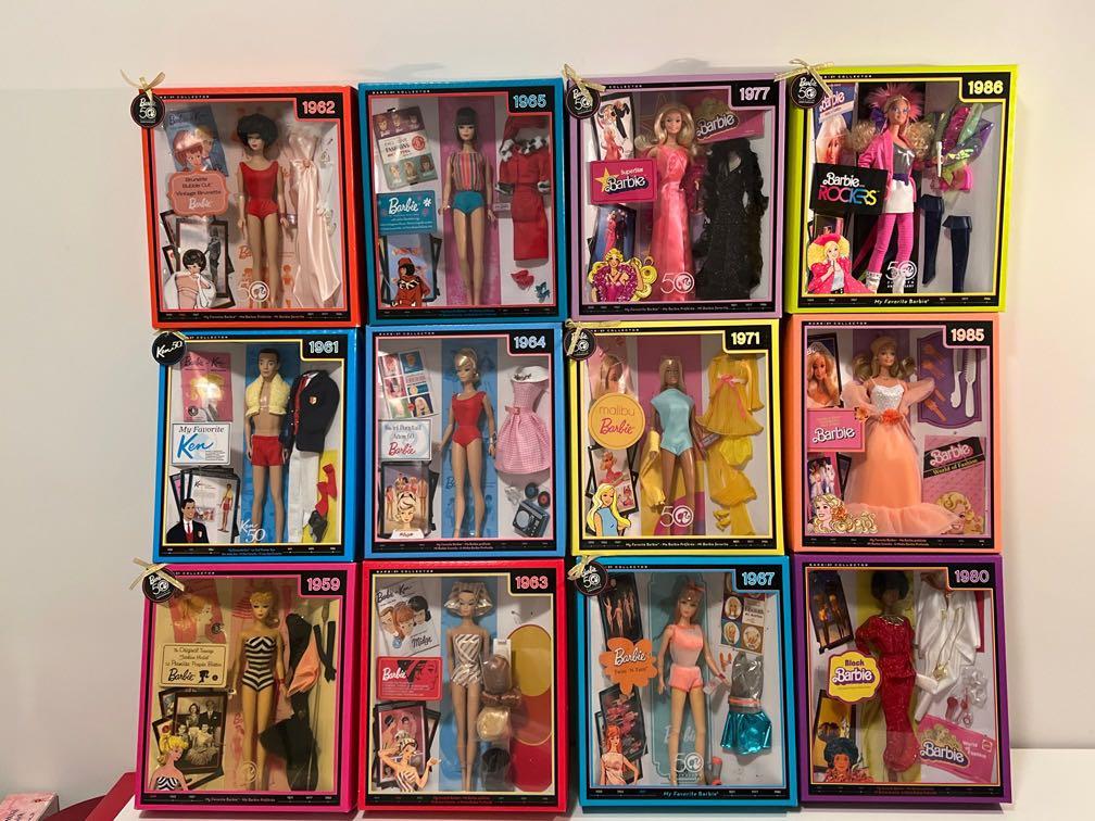 Barbie 50th Anniversary “My Favorite Barbie” complete collection ...