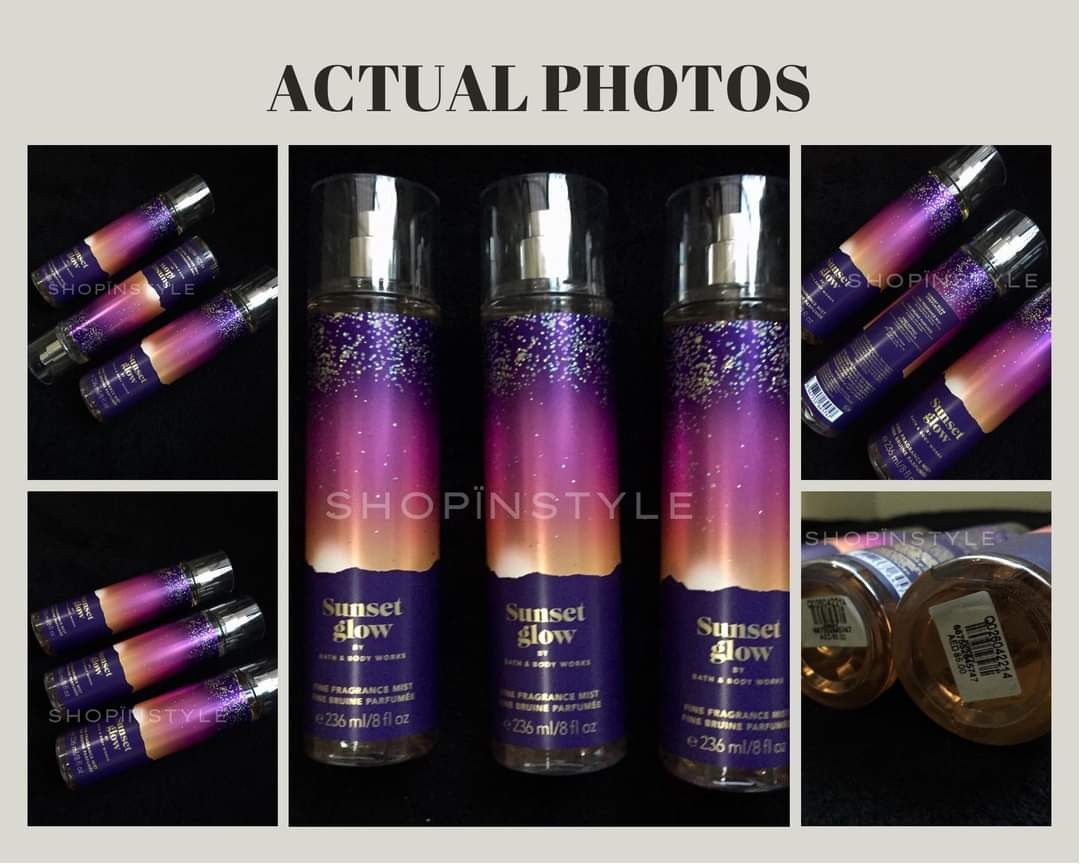 Sunset Glow Bath & Body Works Fragrance Mist Perfume Cologne Victoria's