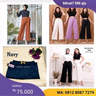 BAWAHAN CELANA KULOT SCUBA RING H VVDH-027
Variasi： Navy, Army, Mocca, Abu, Hitam, Lilac, Putih, Merah cabe