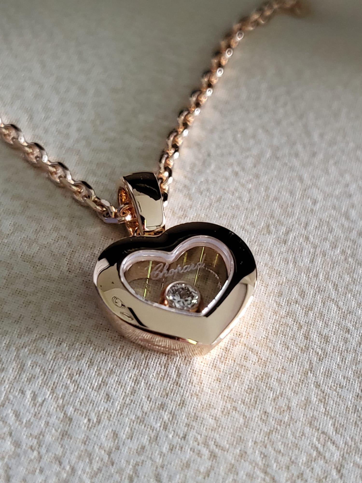 Chopard floating diamond necklace deals