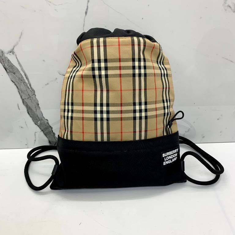Burberry drawstring hotsell bag