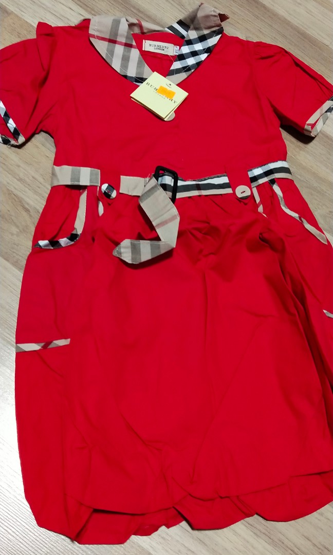 Burberry dress, Babies & Kids, Babies & Kids Fashion on Carousell