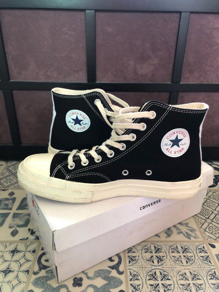 Cdg chucks high discount black