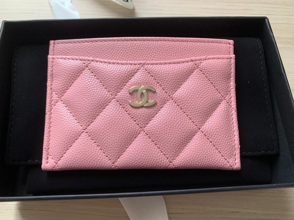 Chanel 22c Pink Caviar Cardholder