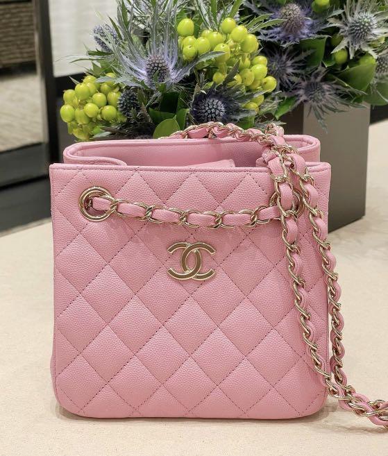 Chanel 22S Unboxing - Dark Pink Bucket Bag 
