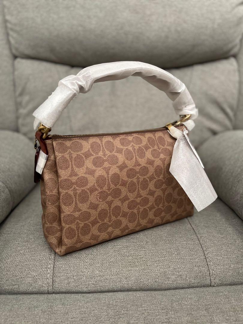 Coach shay crossbody sign tan rust, Barang Mewah, Tas & Dompet di Carousell