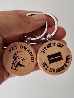 Custom Keychain ORD Wooden Army NSF NSFs Military Regular