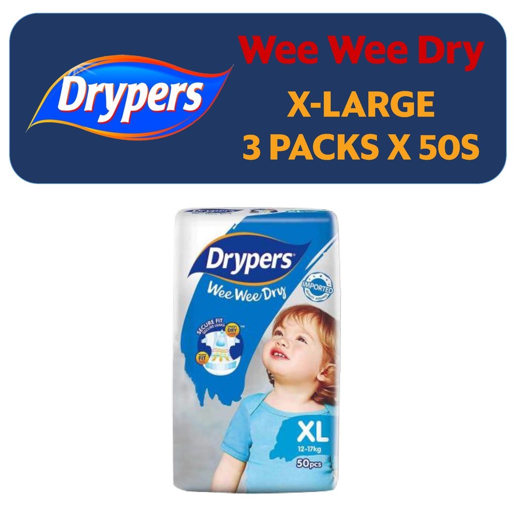 Drypers tape diapers XL, Babies & Kids, Bathing & Changing, Diapers