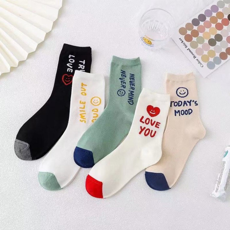 E-shop: Korean Fashion Socks Mid Cut Socks Unisex Cotton Socks, Women's  Fashion, Watches & Accessories, Socks & Tights on Carousell