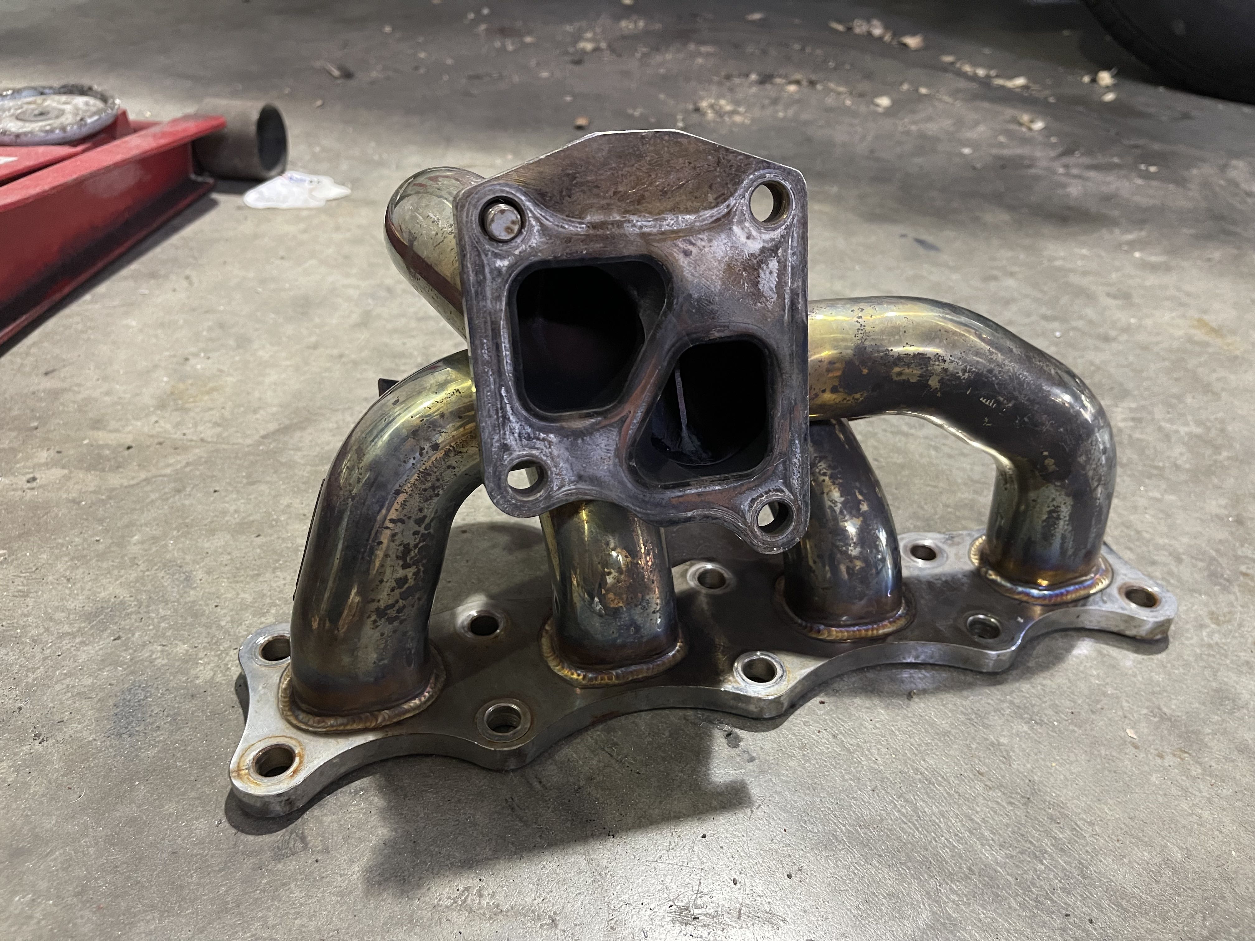 Evo x exhaust manifold, Car Accessories, Accessories on Carousell