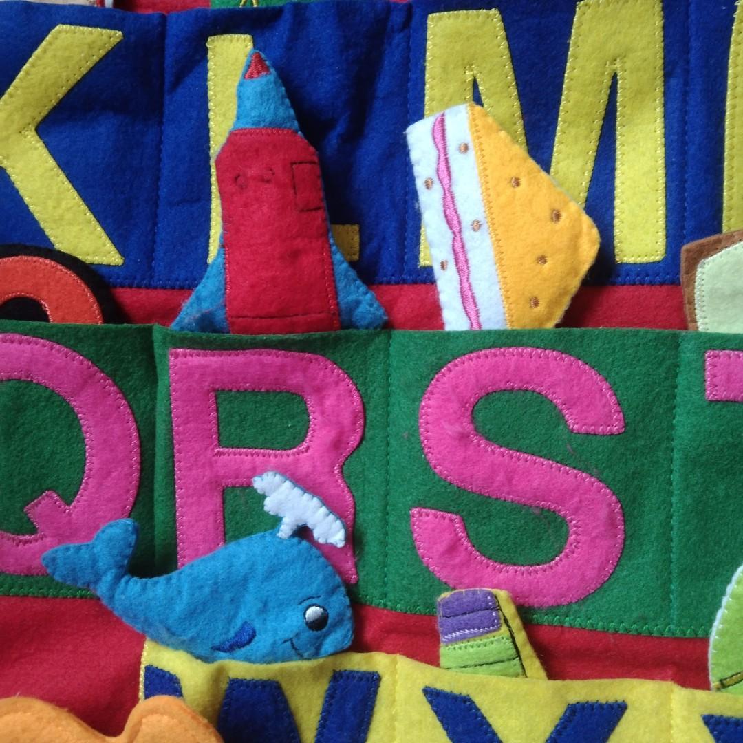 Felt alphabet chart, Babies & Kids, Infant Playtime on Carousell