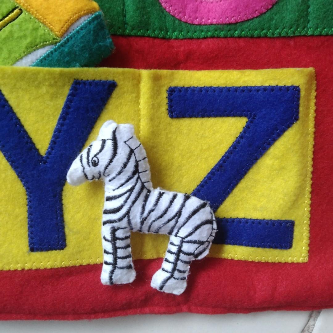 Felt alphabet chart, Babies & Kids, Infant Playtime on Carousell