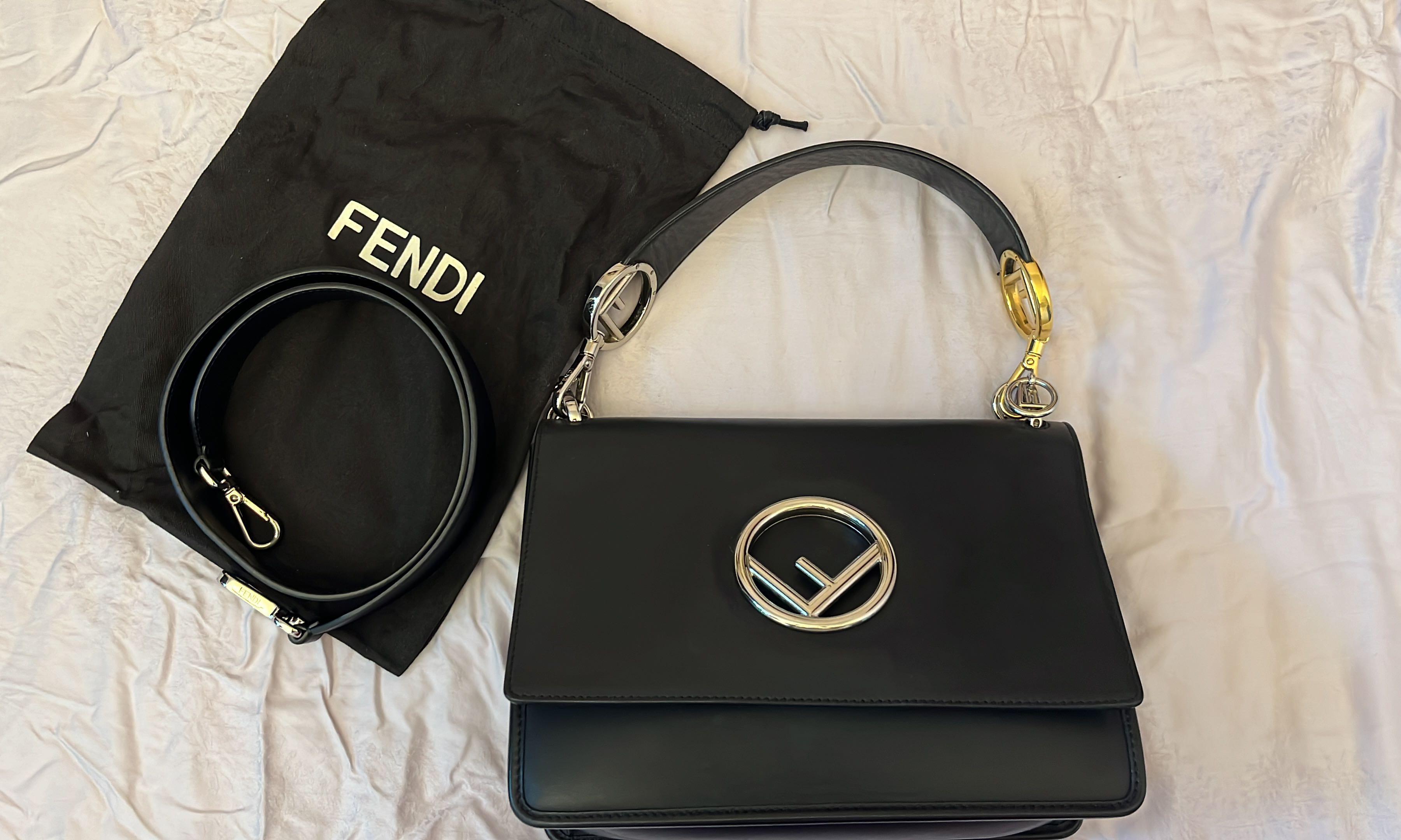 Fendi kan i sales bag black