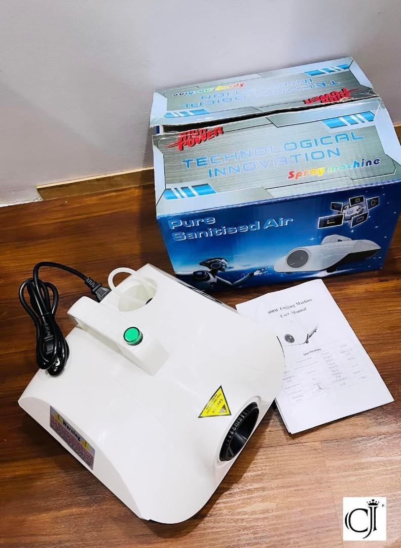 Fog Machine Disinfectant (Category: Air Purifiers & Dehumidifiers) located in Manila. Submitted by emil_online_shop (Listing ID 1151609278, Image 3). Description: Fog machine 1500watts with free 1 liter Disinfectant fog Solution FOG MACHINE DISINFECTION 1500w Specifications Item description: auto household spray disinfection machine Color: white Voltage: AC220V Rated power 1500w Suitable for: auto, home, hotel, entertainment venues, wedding perfo