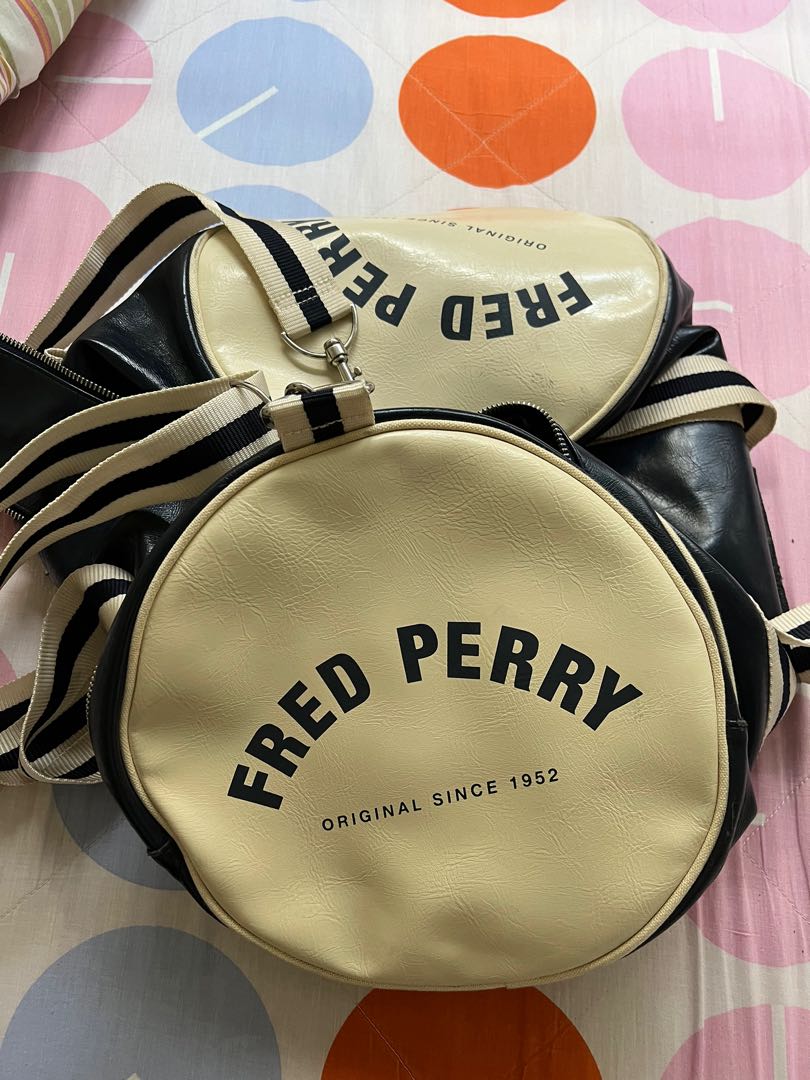 Fred Perry gym bag Women s Fashion Bags Wallets Shoulder Bags