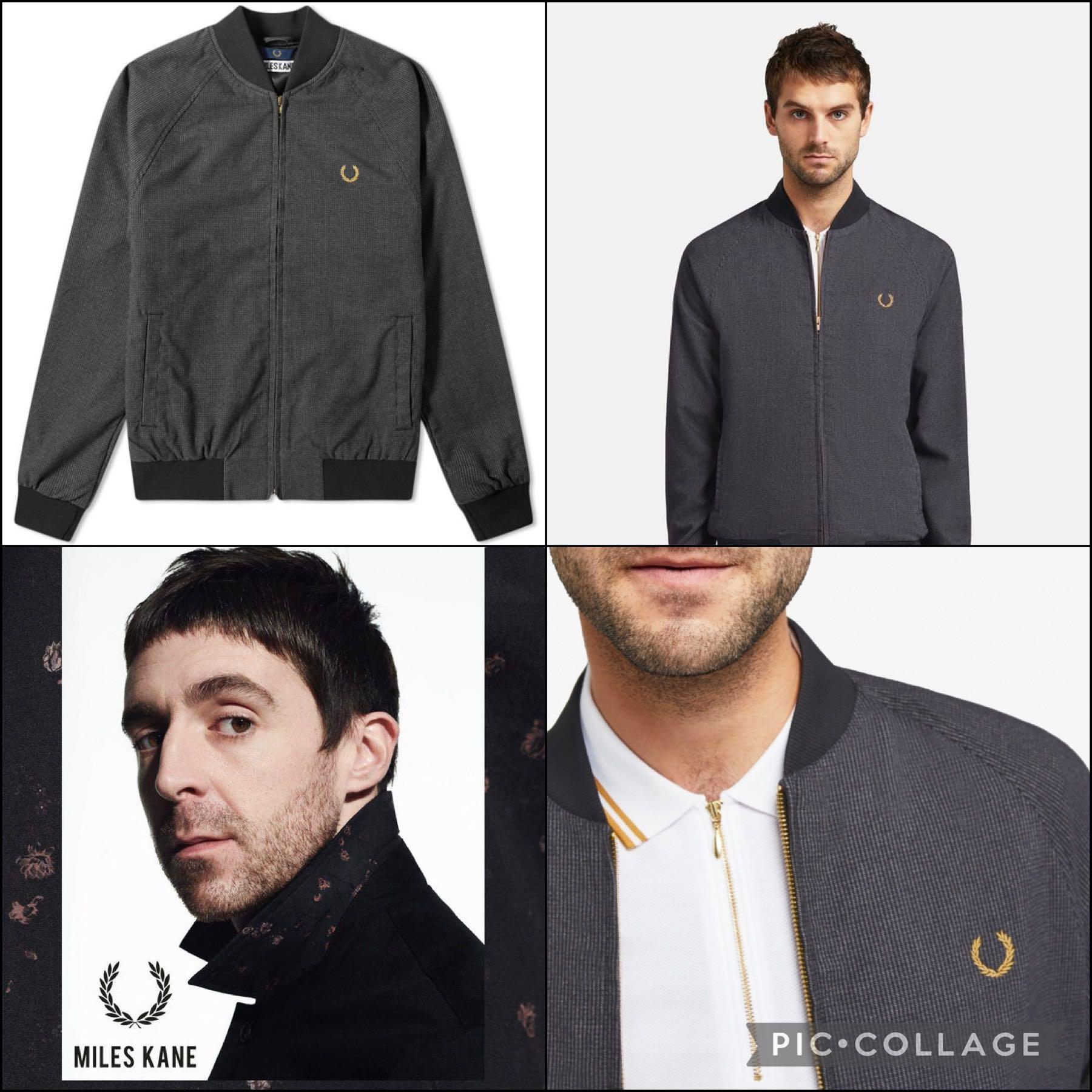 Fred Perry x Miles Kane Houndstooth Bomber Jacket RARE