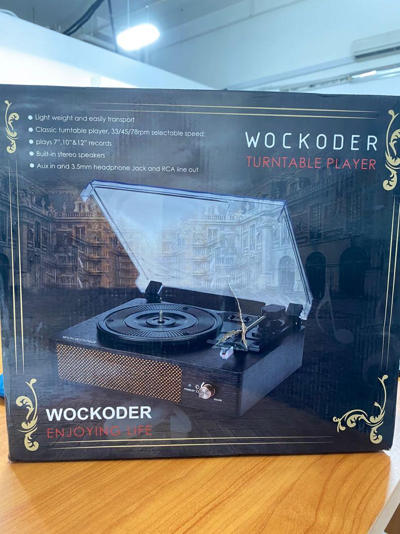 [Free courier] Wockoder Turntable Player, can be used as BT speaker ...