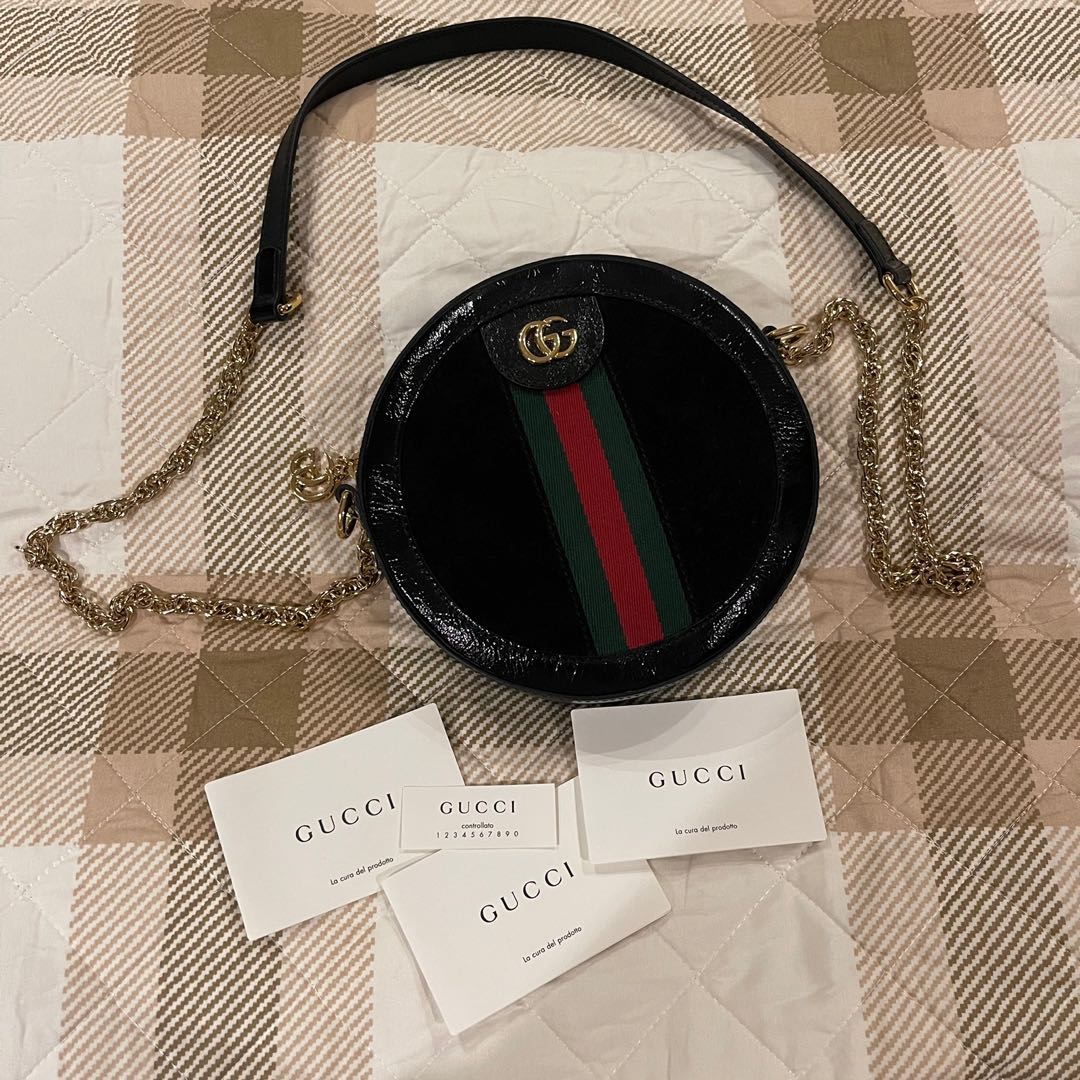 Gucci Ophidia Mini Round GG Shoulder Bag