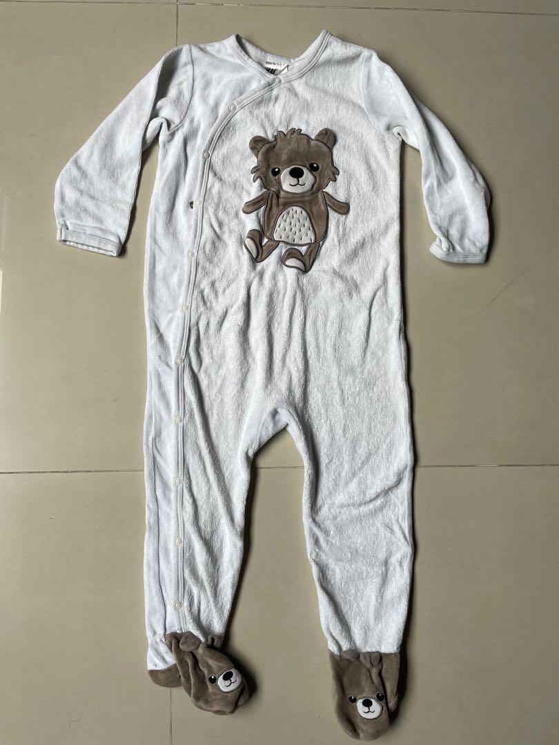 Baby bear clearance pj romper onesie