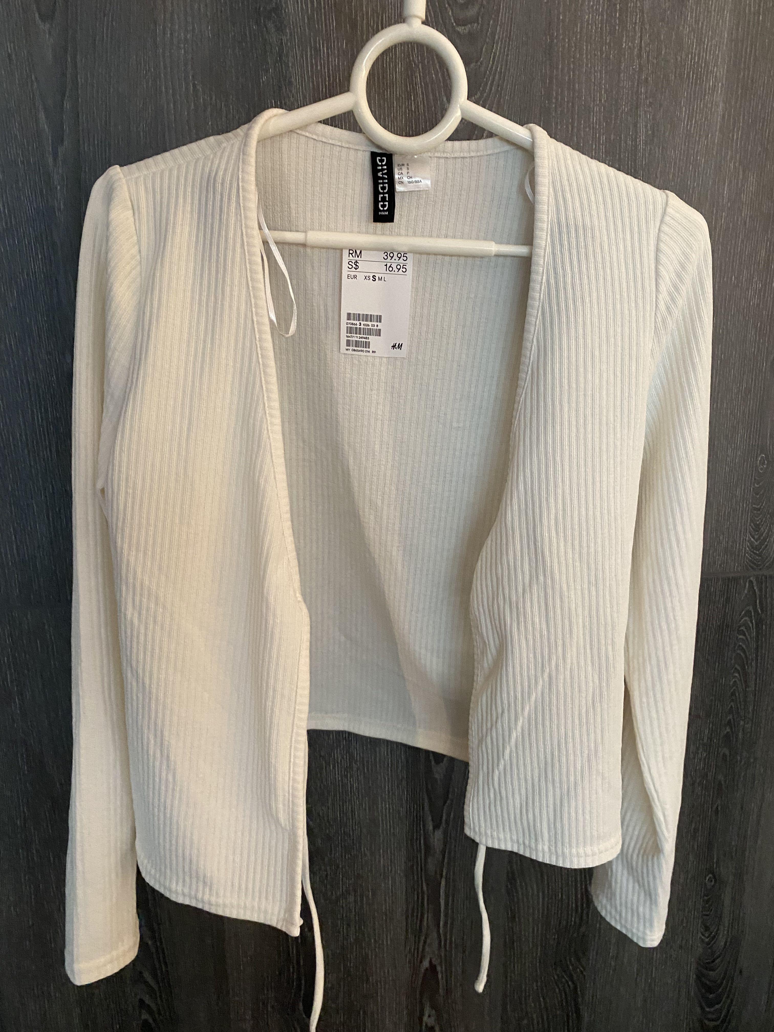 White cheap cardigan coat
