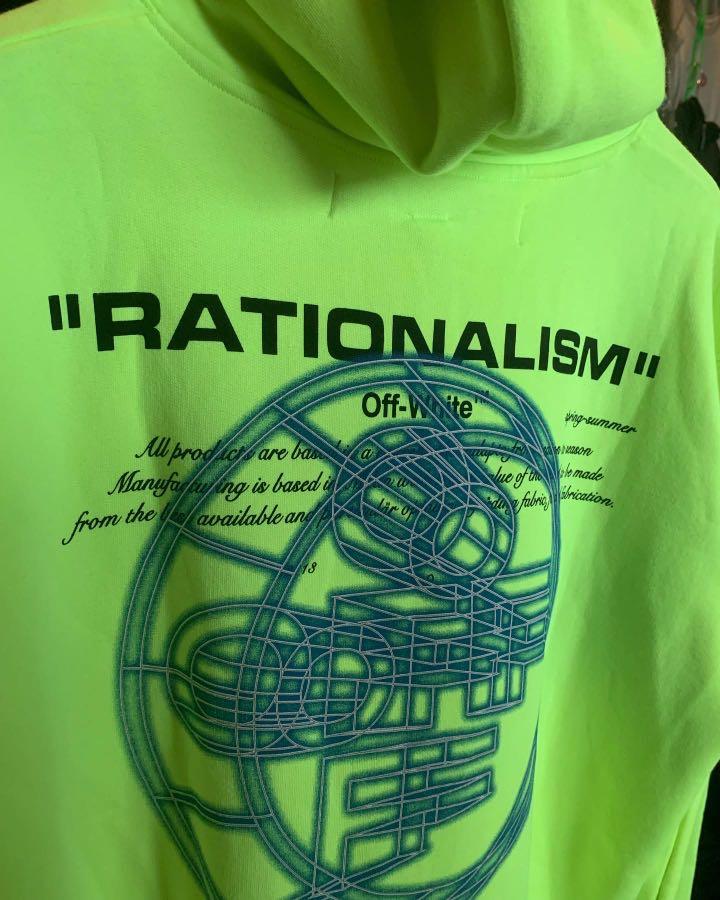 Off white rationalism on sale hoodie