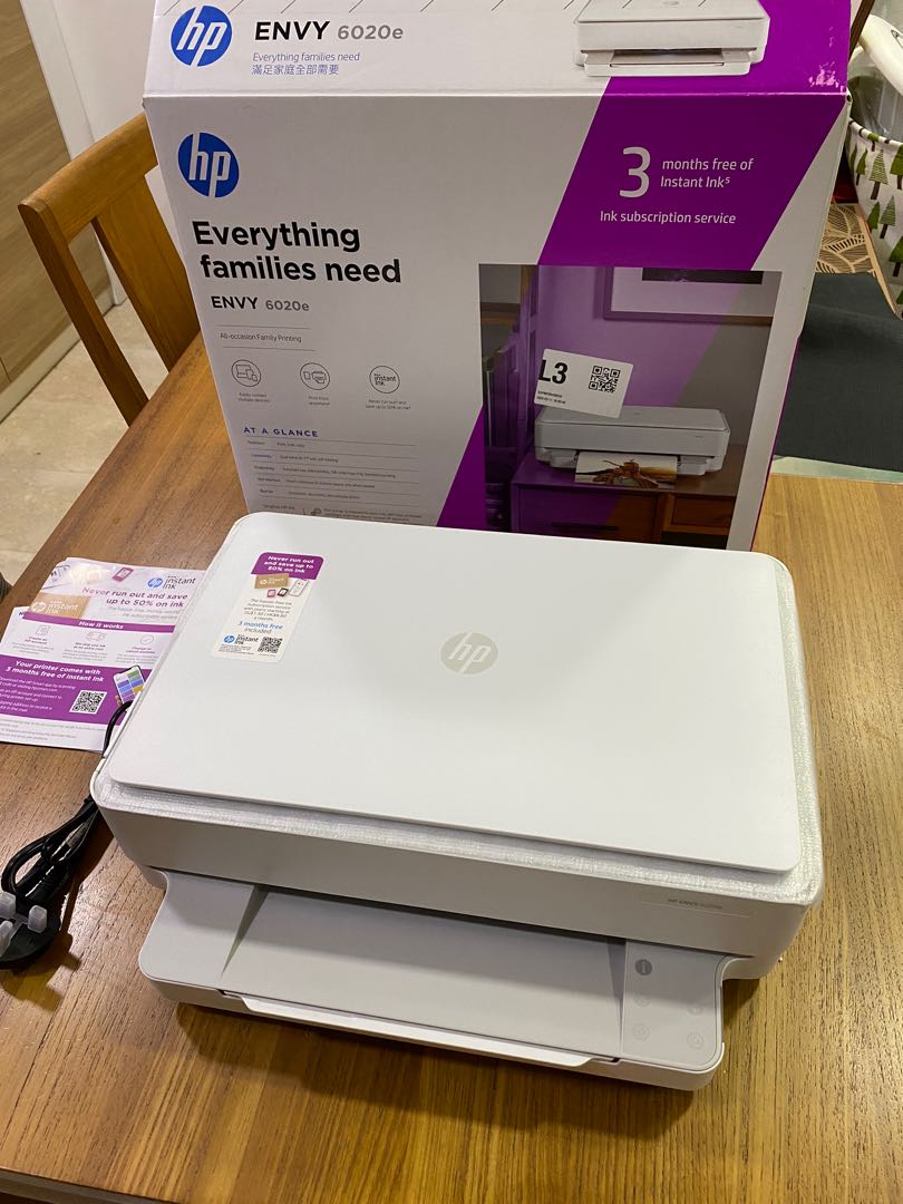HP Envy 6020e (used twice), Computers & Tech, Printers, Scanners & Copiers  on Carousell