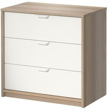 Ikea Askvoll Dresser Furniture Home, Hopen 8 Drawer Dresser Black Brown Frosted Glass Top