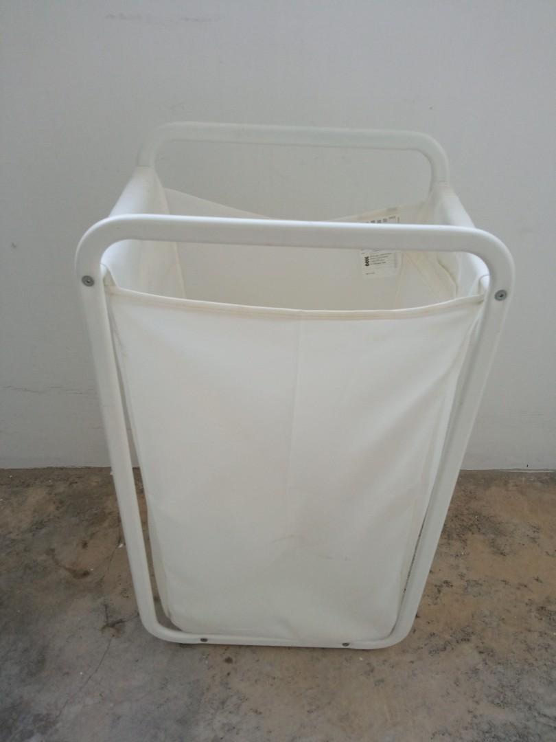 IKEA Storage/ laundry bag with metal stand, Furniture & Home Living