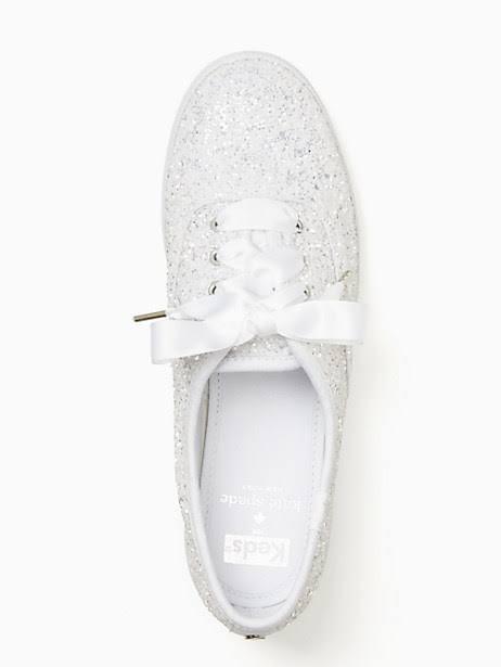 KEDS x Kate Spade Glitter White Sneakers Women s Fashion