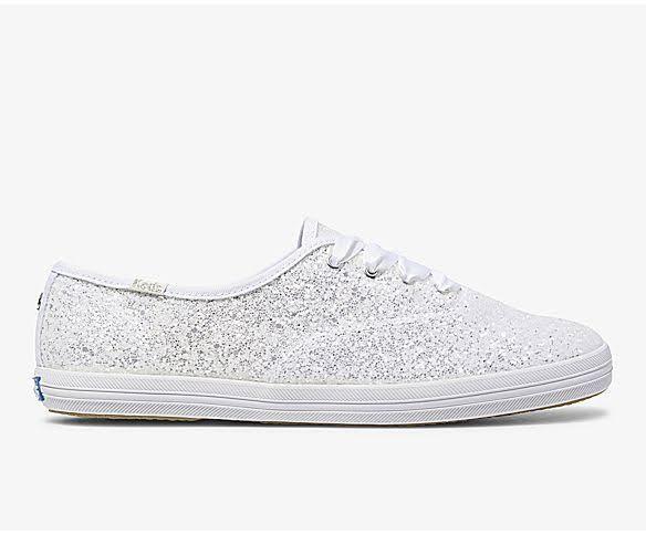 KEDS x Kate Spade Glitter White Sneakers Women s Fashion