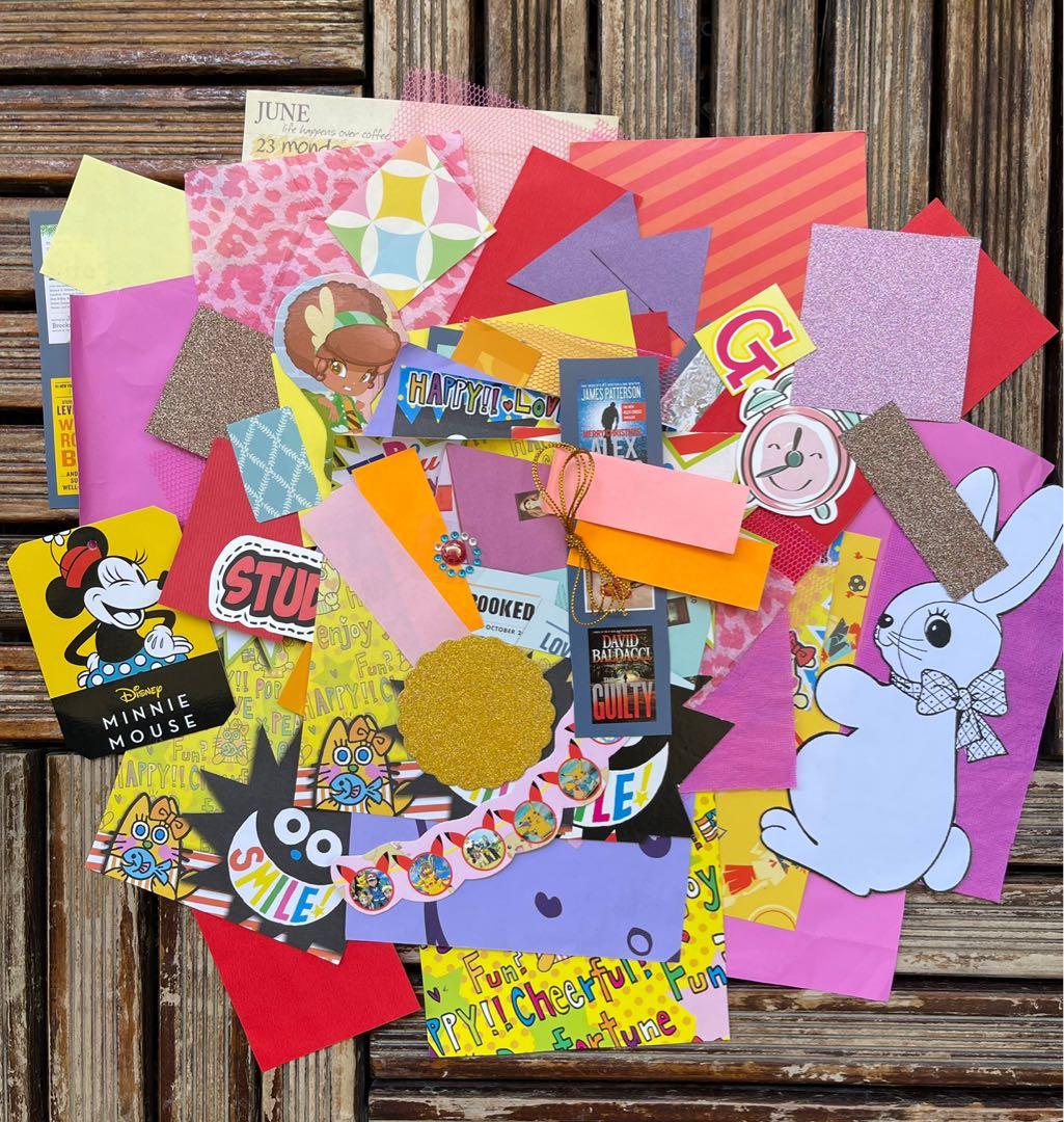 Kidcore Journaling and Scrapbooking Aesthetic Junk Kit (Category: Craft Supplies & Tools) located in Las Pinas. Submitted by kayebee17 (Listing ID 1151633392, Image 2). Description: 50 pieces random aesthetics. .