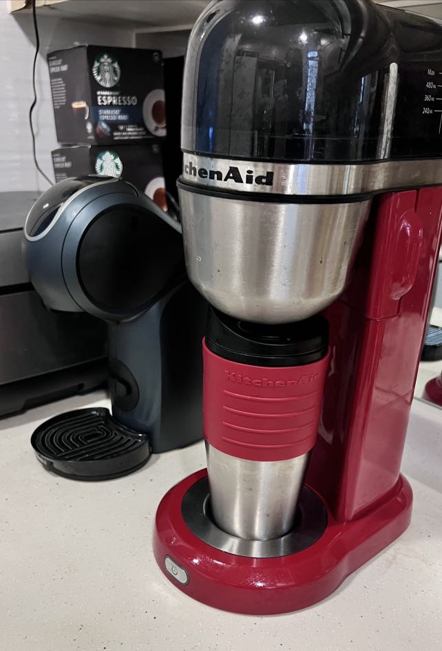 kitchenaid empired red personal coffee 