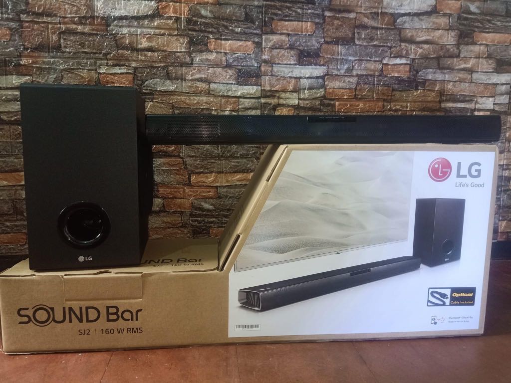LG soundbar with subwoofer, Audio 
