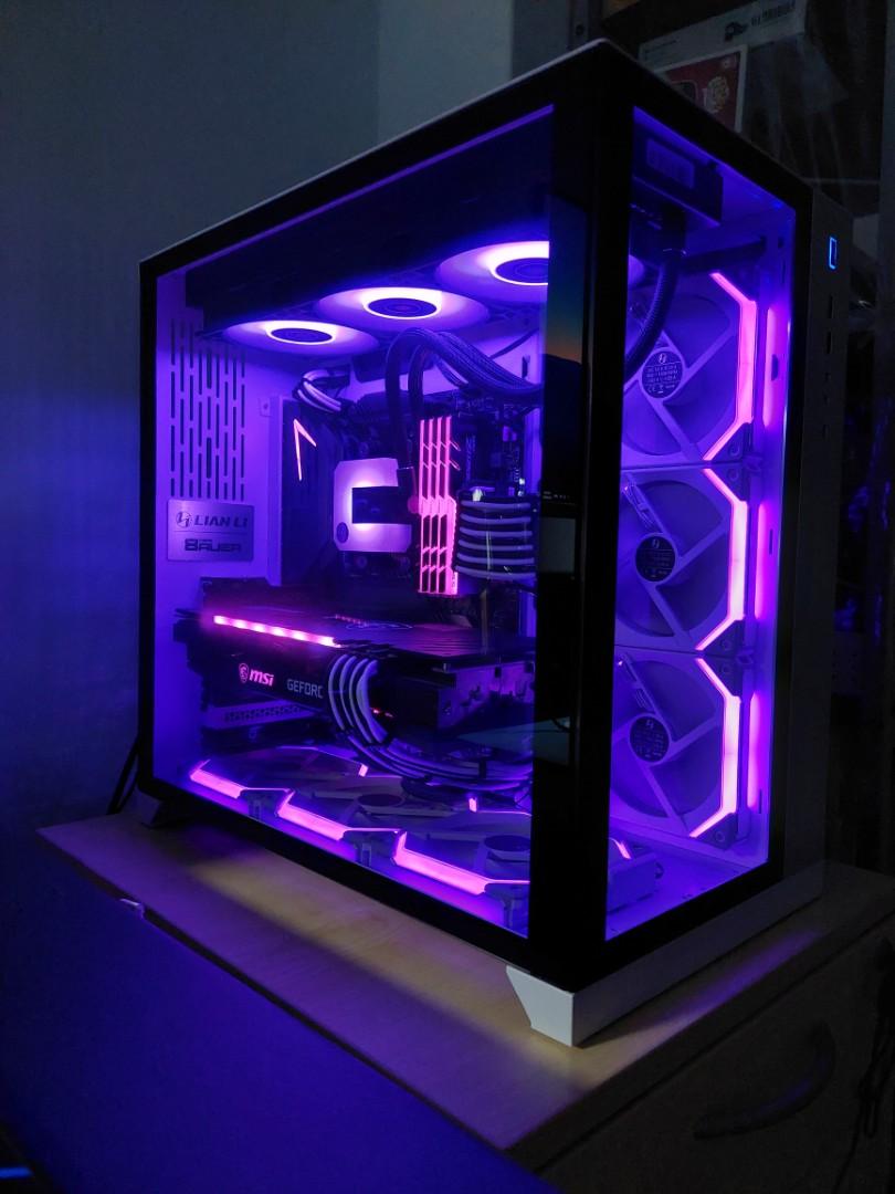 Lian Li O11 Dynamic White + 6x Lian Li SL120, Computers & Tech, Parts ...