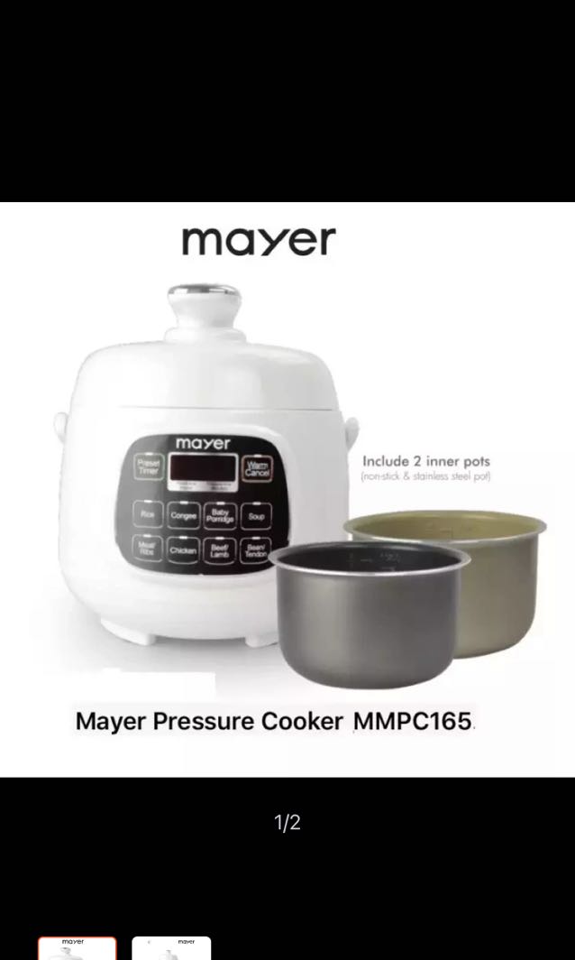 Mayer pressure cooker mmpc6062 deals