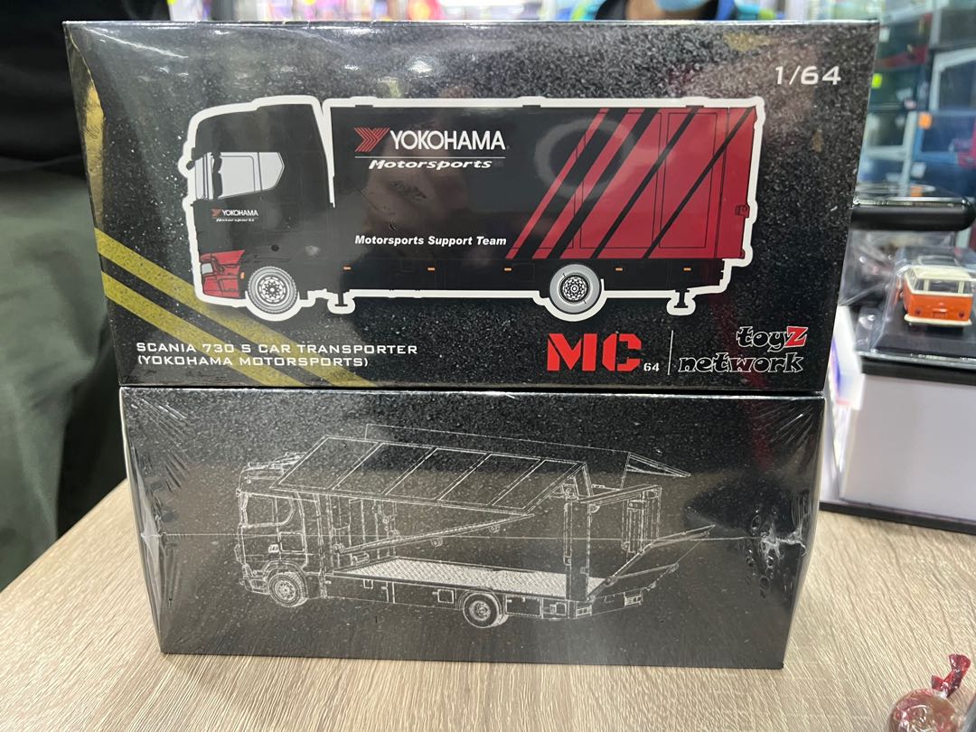 【直売一掃】MC 1/64 スカニア 730S カートランスポーター ヨコハマ モータースポーツ GCD 商用車、公用車